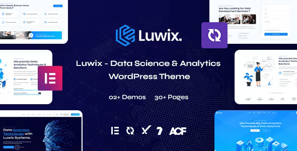 Luwix - Data Science & Analytics WordPress Theme
