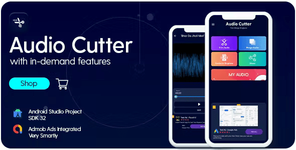 Audio Cutter - MP3 Cutter - Android App with - Admob Ads