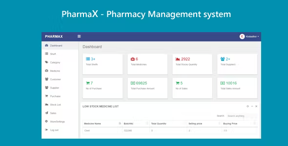 PharmaX - Pharmacy management System C# ASP.NET MVC