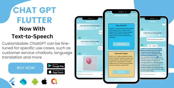 ChatGPT Image and Text Generation Flutter-GPT