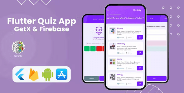 Quizay - Quiz App - Flutter & Firebase - Android & iOS