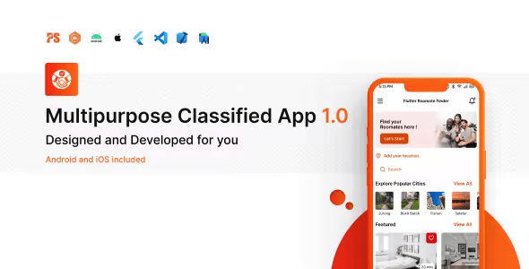 PSX Multipurpose Classified Flutter App with Laravel Admin Panel