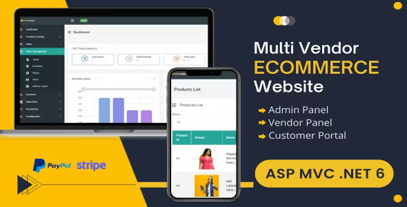 Multi Vendor eCommerce Website in ASP MVC .NET 8 - eCommerce CMS