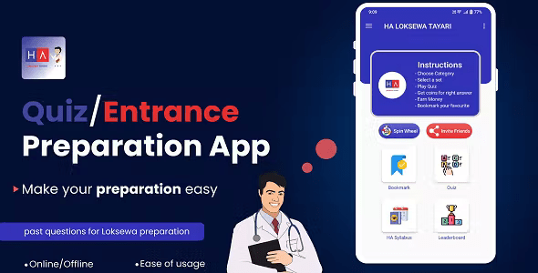 Quiz App with Earning System + Admob Integration (with admin app)