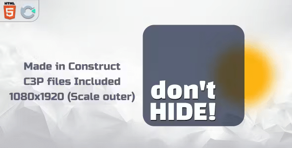 Don't hide - HTML5 Skill game