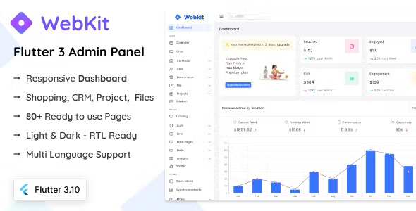 WebKit - Flutter Admin Panel
