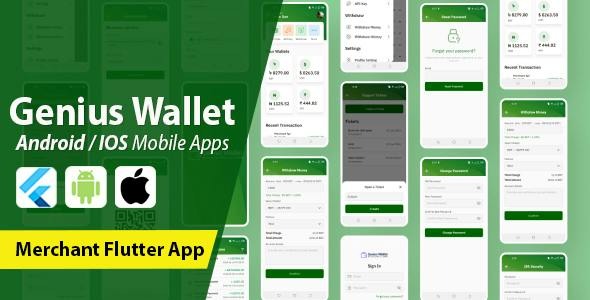 Genius Wallet Merchant Flutter App