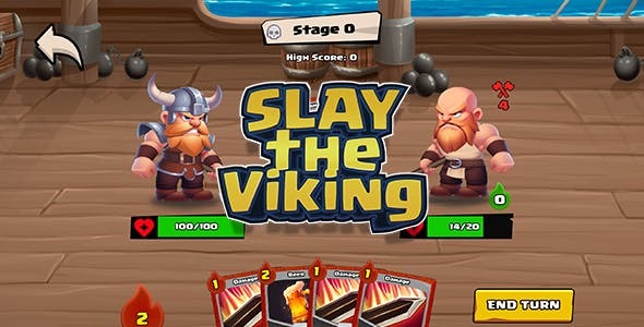 Slay the Viking! - HTML5 Game (Construct 3) + (Mobile+Web)