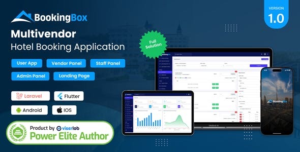 BookingSaaS - Complete MultiVendor Hotel Booking Application SAAS