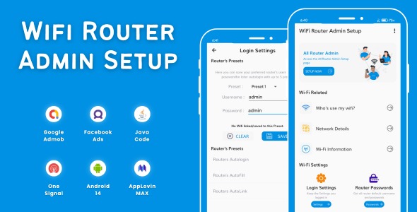 Wifi Router Admin Setup with AdMob Ads Android