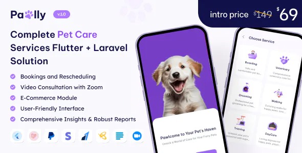Pawlly - Multivendor Pet Care Business Software in Flutter + Laravel with ChatGPT
