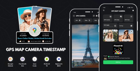 GPS Map Camera Timestamp with AdMob Ads Android