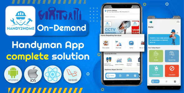 Handy2Home - Multi-Service Handyman App Full Solution