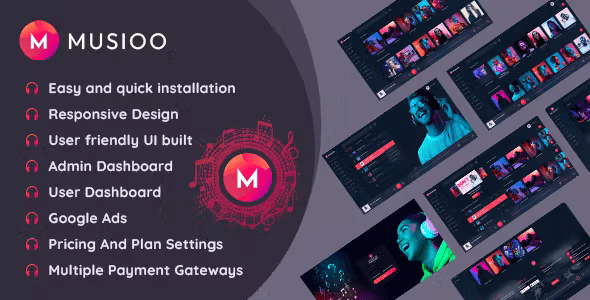 Musioo Music Streaming Platform Laravel Script