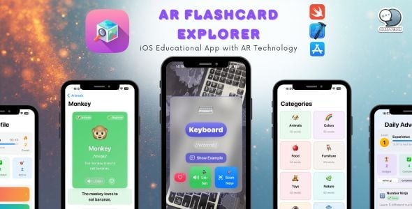 AR Flashcard Explorer: Complete iOS Educational App with AR Technology