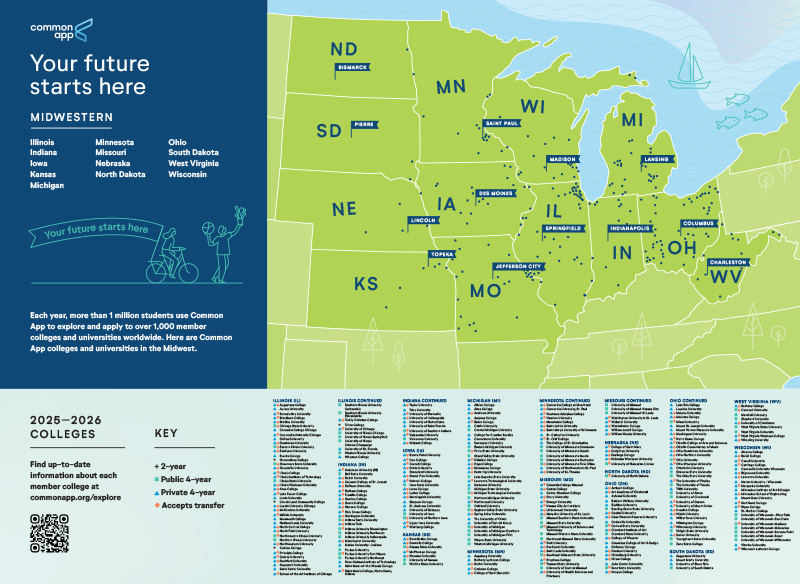 Midwest Regional Map Order Common App MWRMAP2025 
