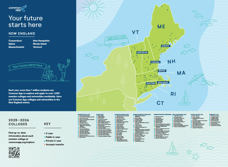 New England Regional Map Order Common App NERMAP2025 