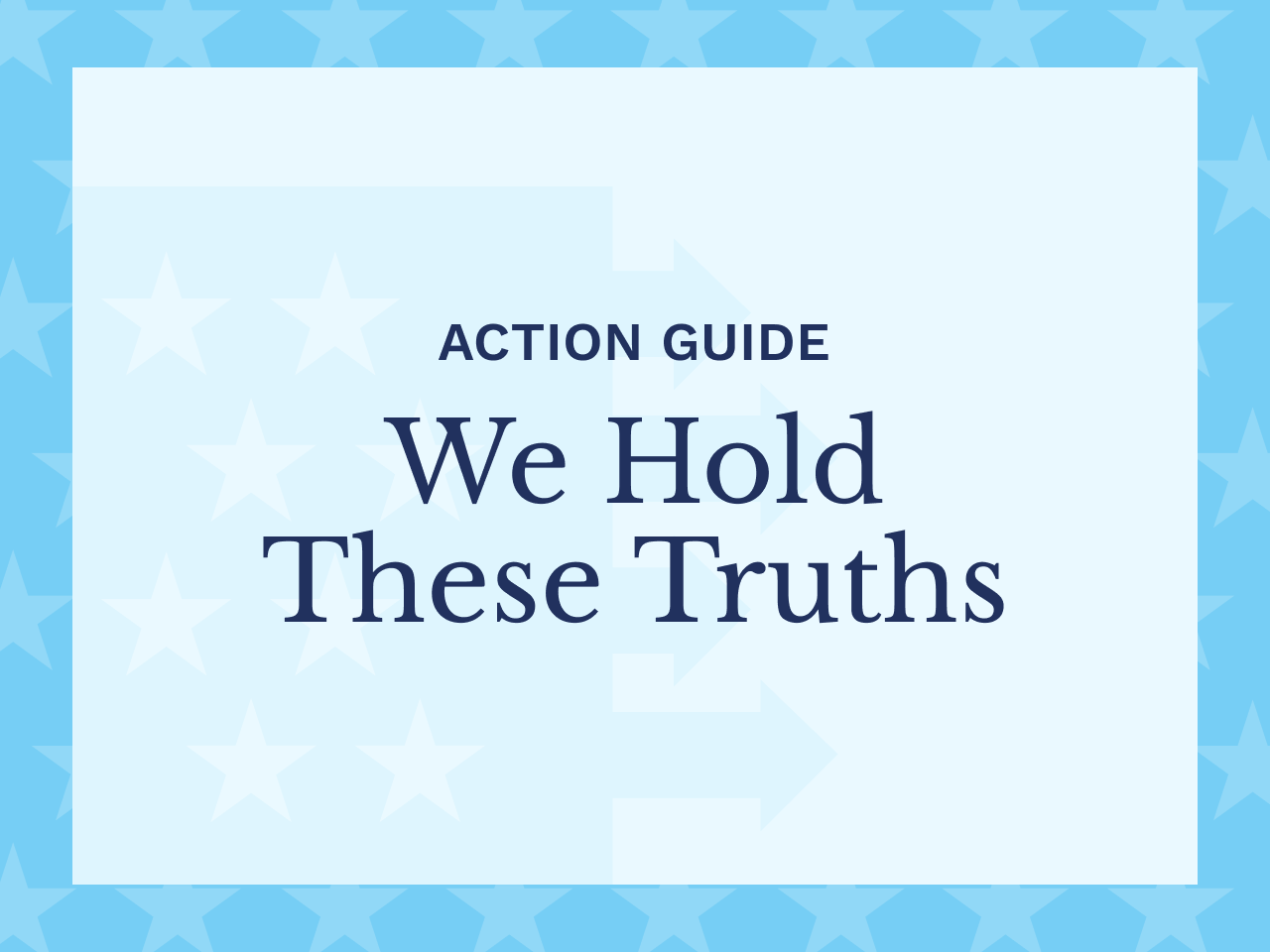 We Hold These Truths