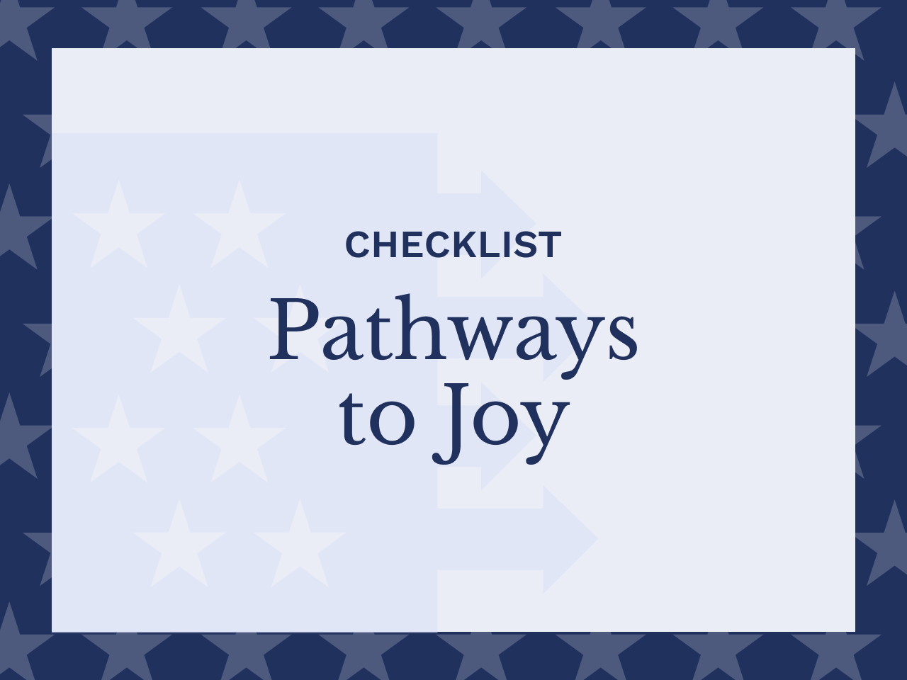 Pathways to Joy