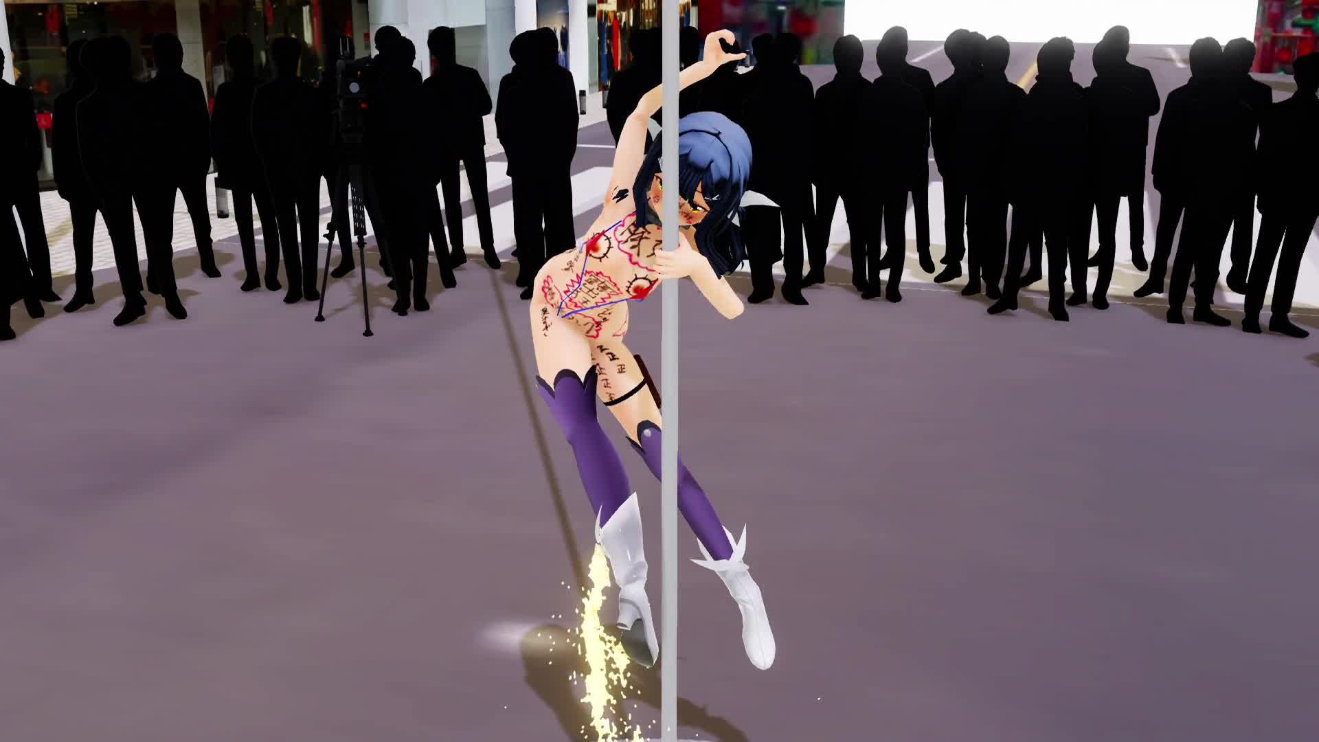 MMD】美遊でポールダンスでおしっこ(落書き注意)|俺の3Dエロ動画