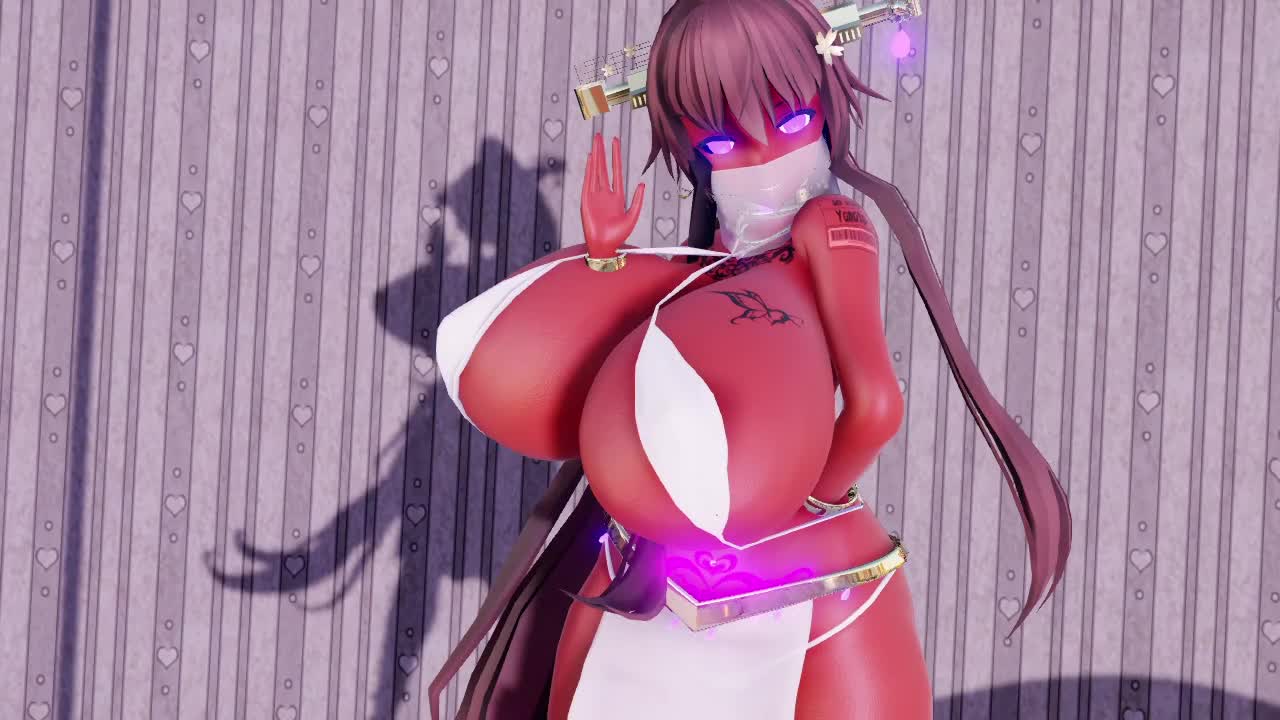 艦これ エロMMD】爆乳踊り子化した大和がおっぱいを揺らしながら踊り続ける♥｜俺の3Dエロ動画