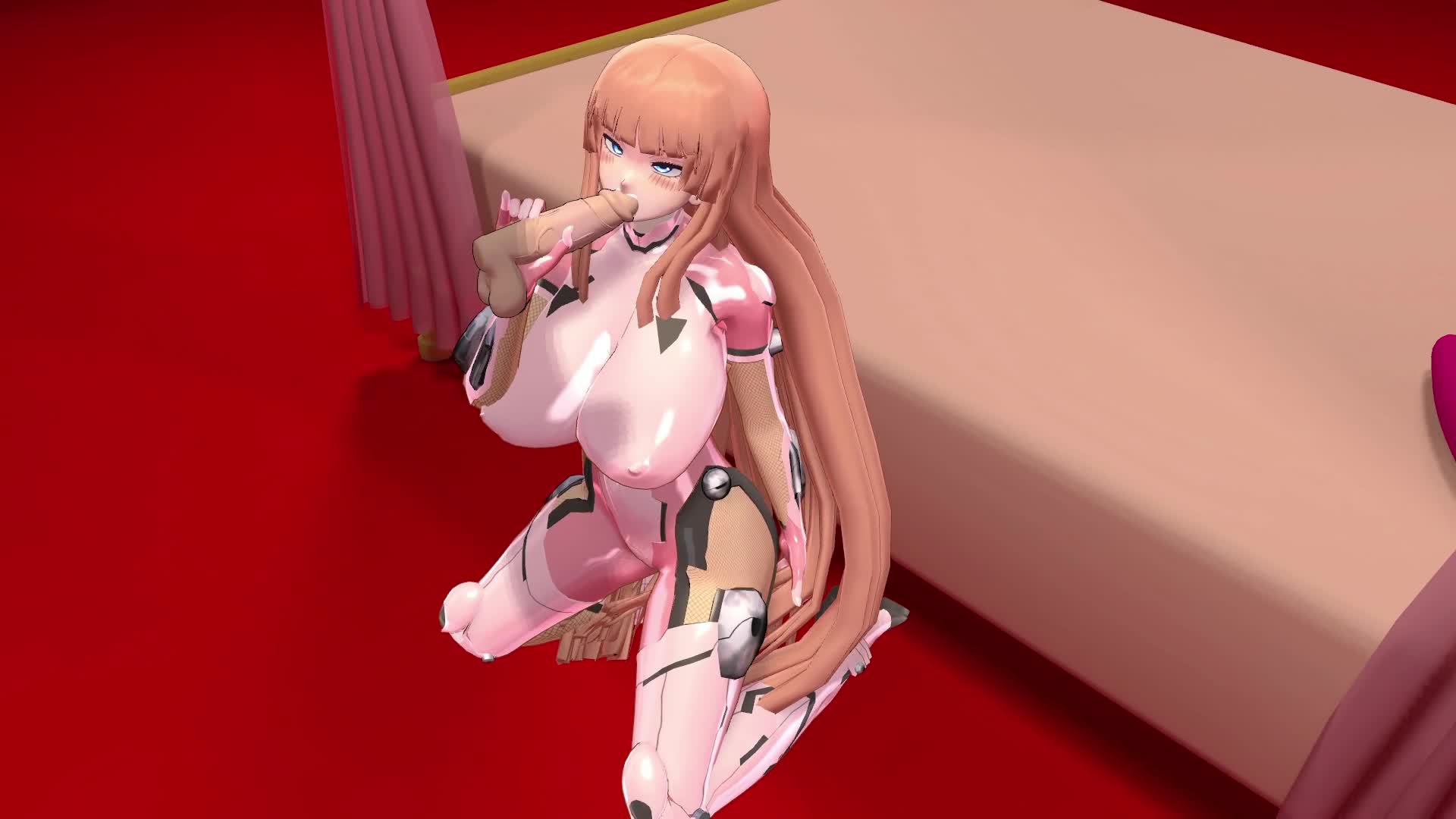 甲河アスカ フェラ 練習｜俺の3Dエロ動画