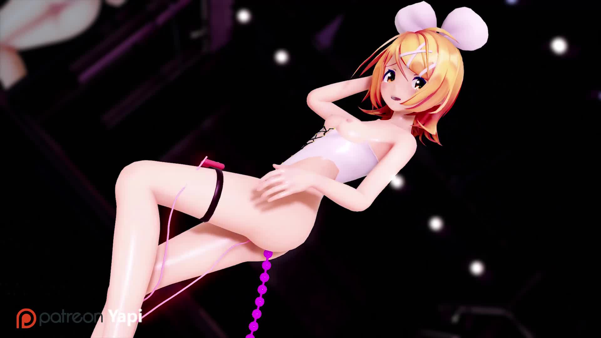 R18 Sourリンが電動バイブとアナルビーズを挿入してGimme×Gimme｜俺の3Dエロ動画