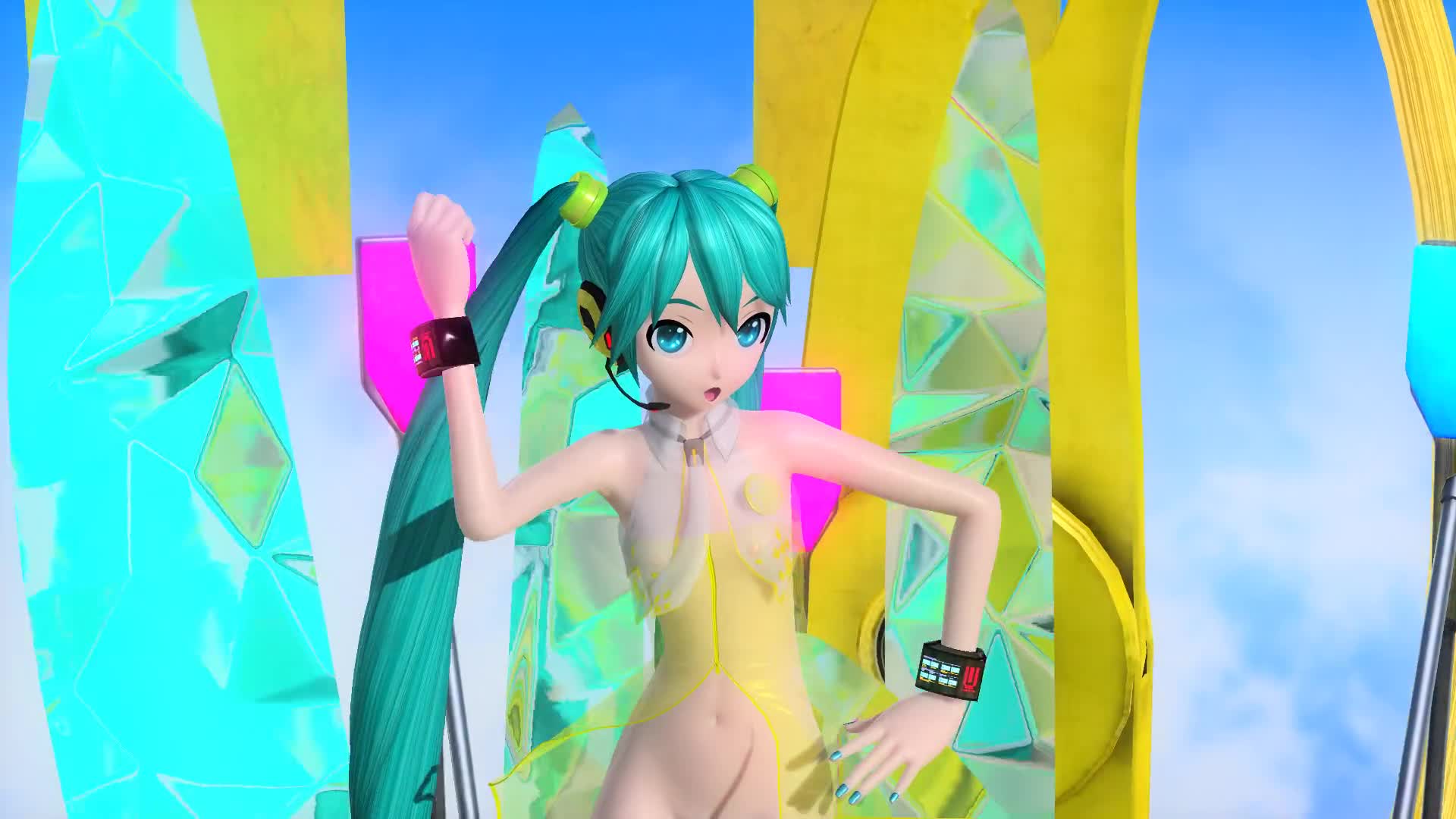 初 音 ミ ク Yellow 透 け DIV ｜ 俺 の 3D エ ロ 動 画.