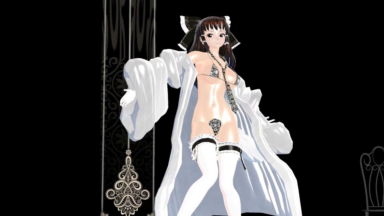 MMD R-18】 reimu hakurei with coat dameyo 博麗霊夢 ダメよ♡ 1080p 60fps｜俺の3Dエロ動画