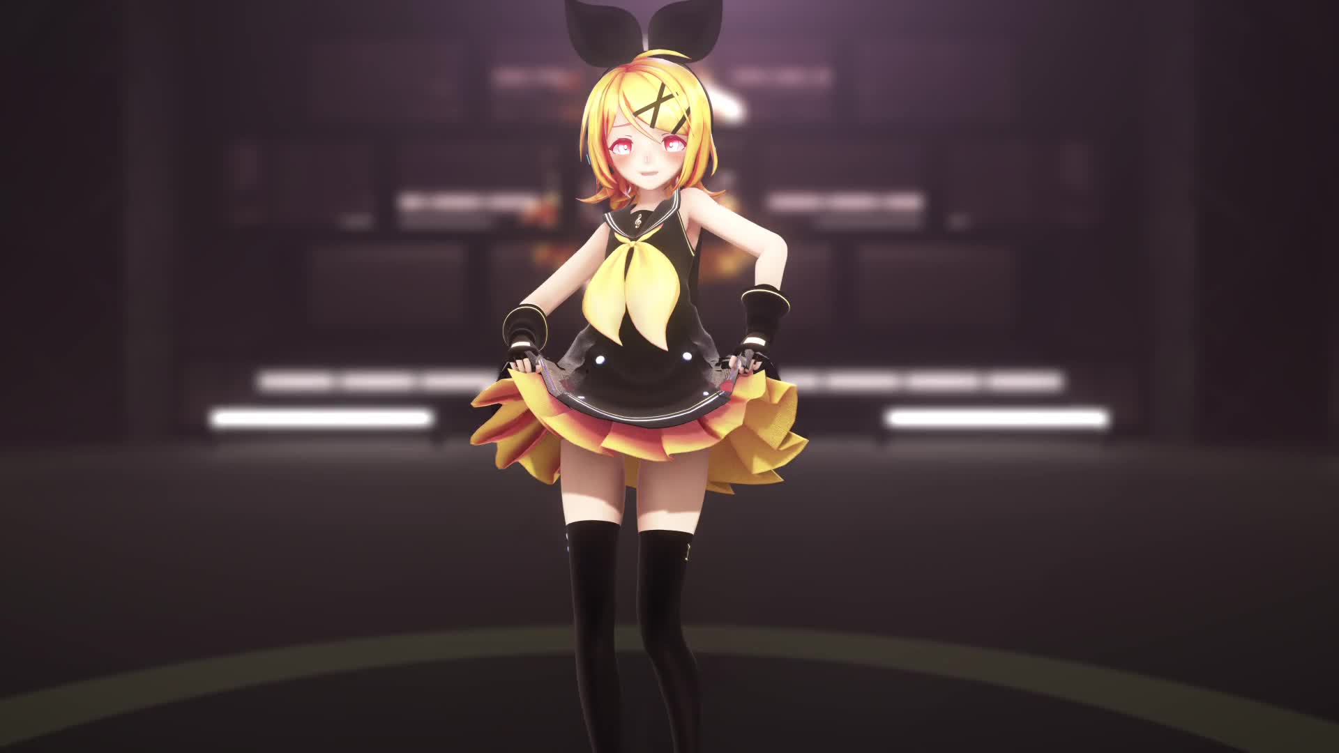 Non-VR R-18] 鏡音リン_Kagamine_Rin Gimme×Gimme [60fps MMD]｜エロMMDTube