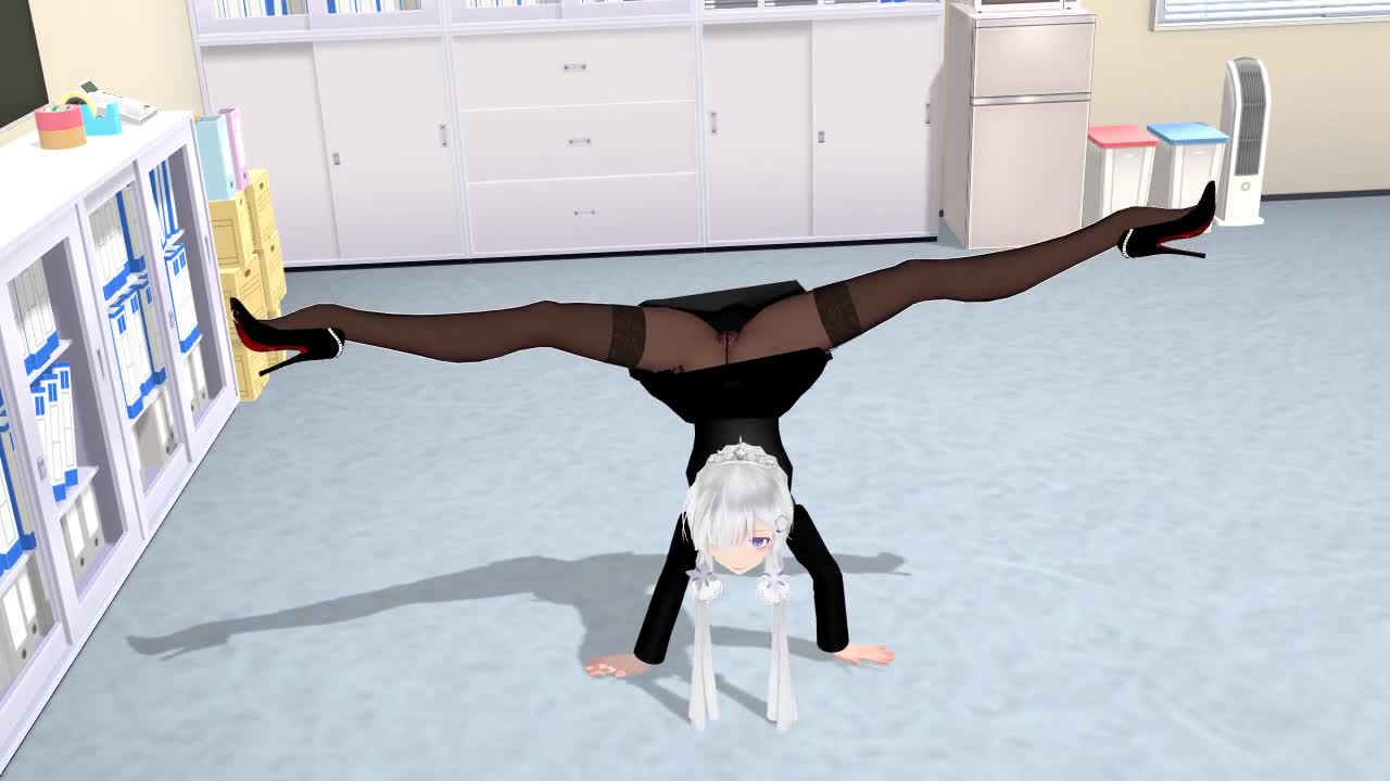 MMD R-18 illustrious 逆立ち|俺の3Dエロ動画