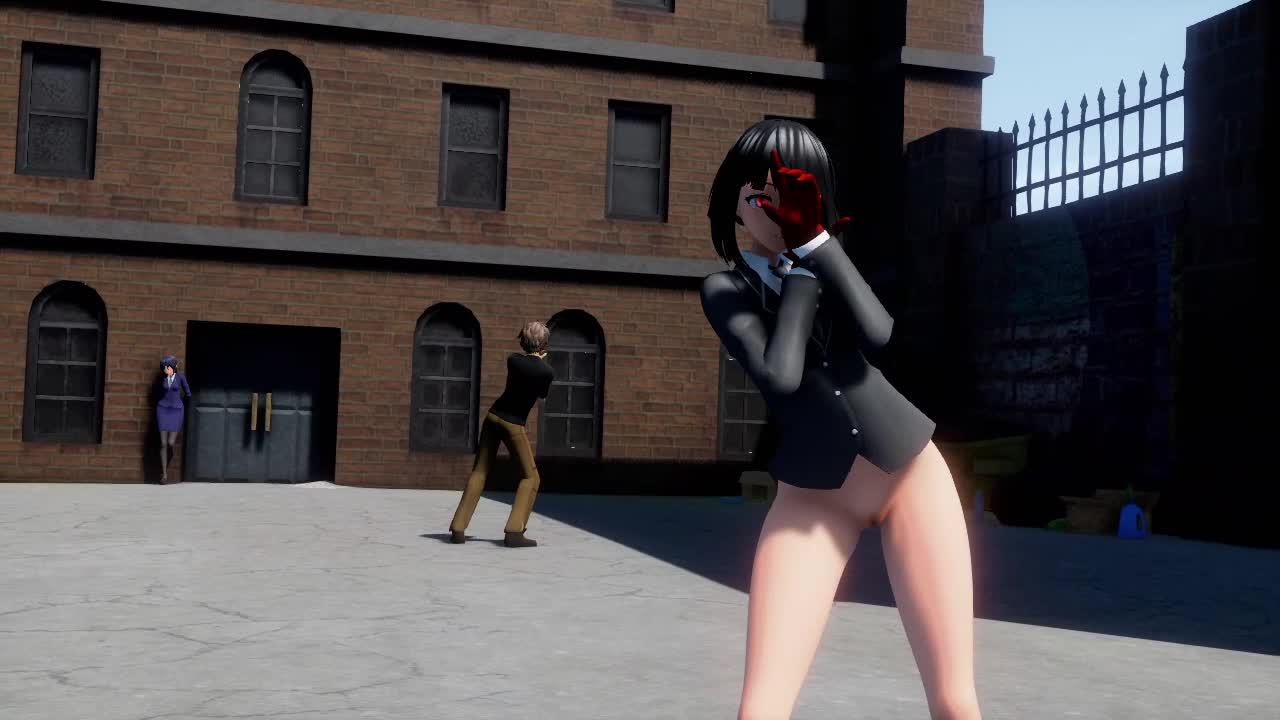 露出お姉さん (下半身裸で露出)|俺の3Dエロ動画