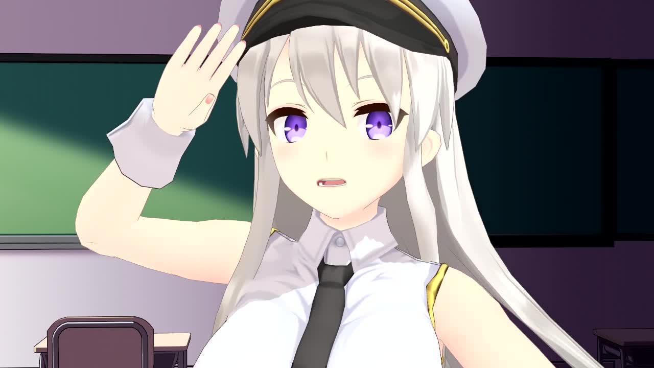 エンタープライズを脱がそうと思ったらパンチラで十分だったwww(あ、黒パンツ → 白化してますw)|俺の3Dエロ動画