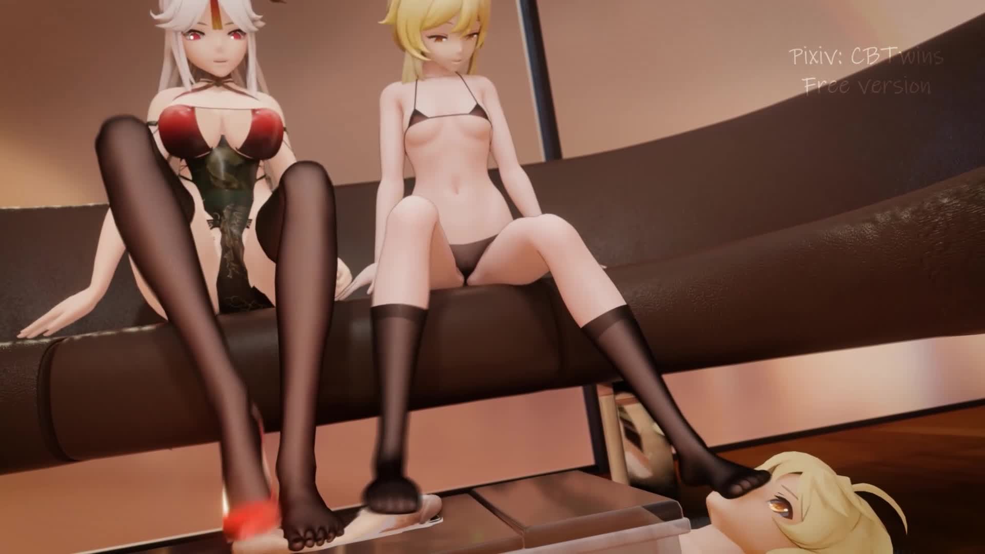 Lumine&Ningguang CBT animation｜俺の3Dエロ動画