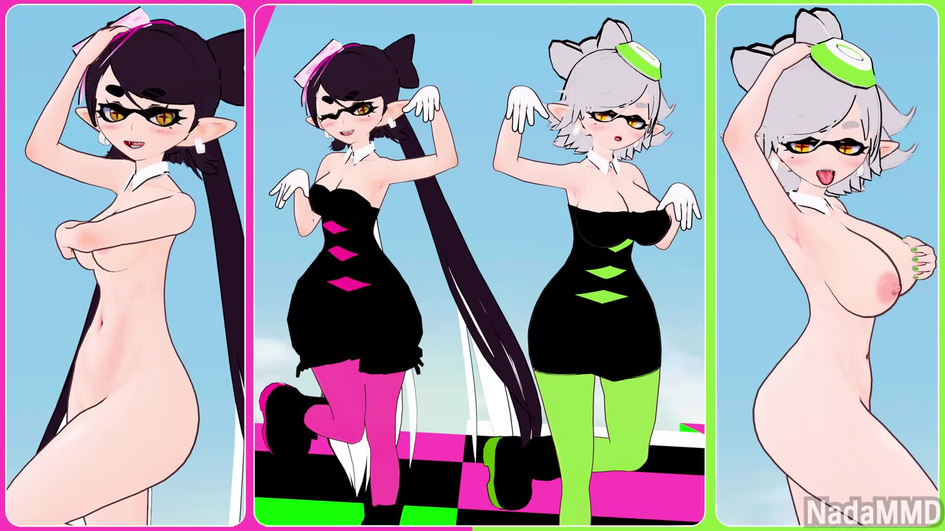 Splatoon] Queendom with Squid Sisters ｜俺の3Dエロ動画