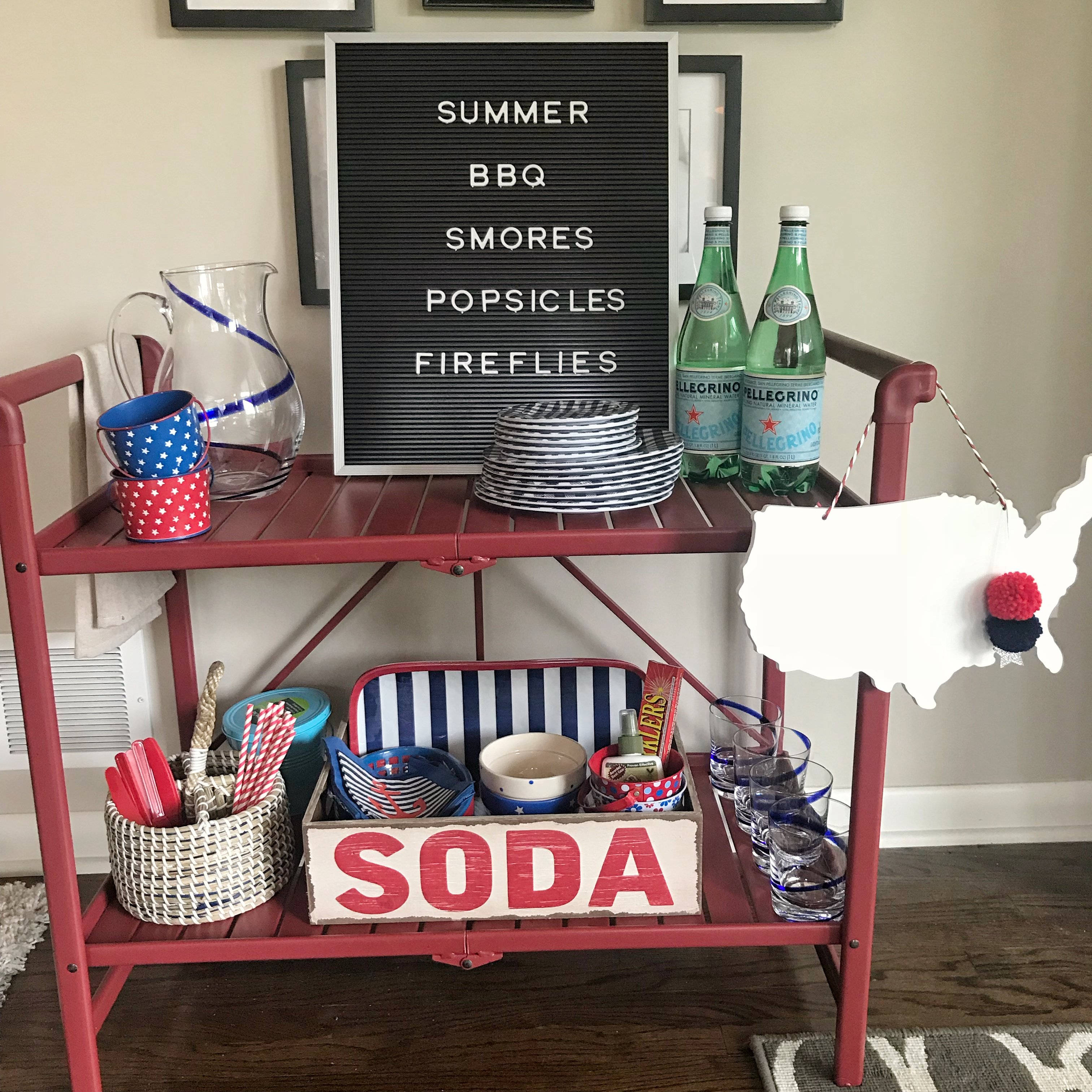 Easy Outdoor Entertaining Ideas with a Bar Cart