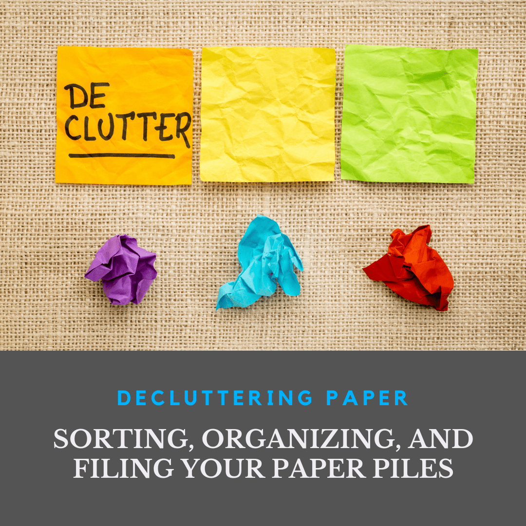 Title Image for Paper Declutter Blog