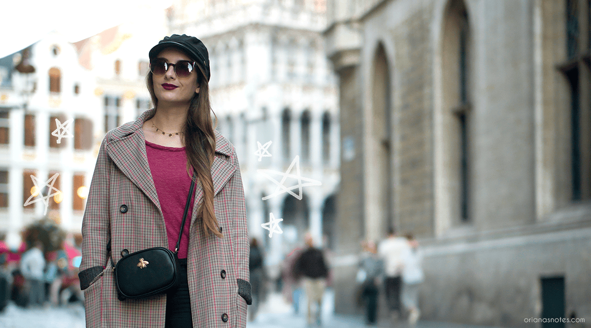 The Long Check Coat - Oriana's Notes