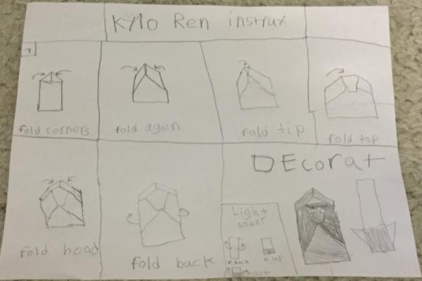 They took a long time to draw but i did it. Kylo Ren Instrux Search Results Origami Yoda