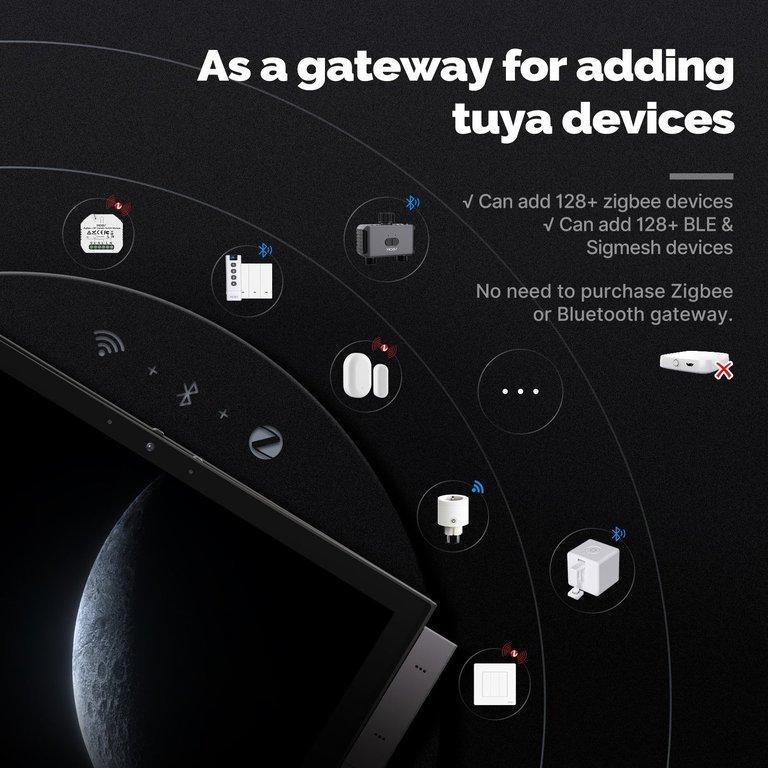 10" Touch Control Panel with tuya gateway+Music center+Intercom display 3 in 1