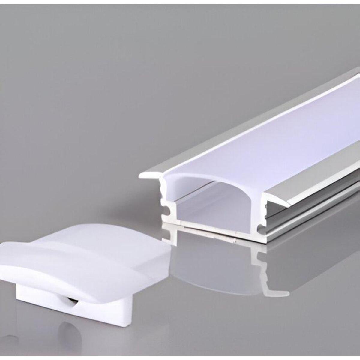 FLUX LINEAR-12 Recessed Aluminium LED Profile - 12MM - Black