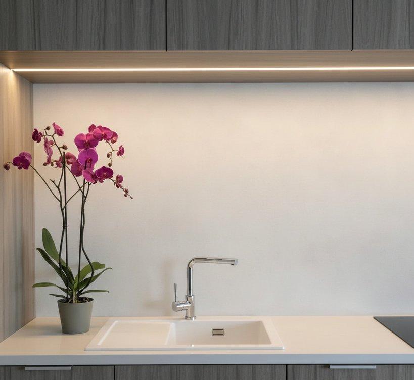 FLUX LINEAR-12 Recessed Aluminium LED Profile - 12MM - Black