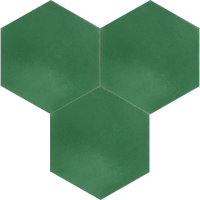 Hex-910 Vert Fonce cement tile