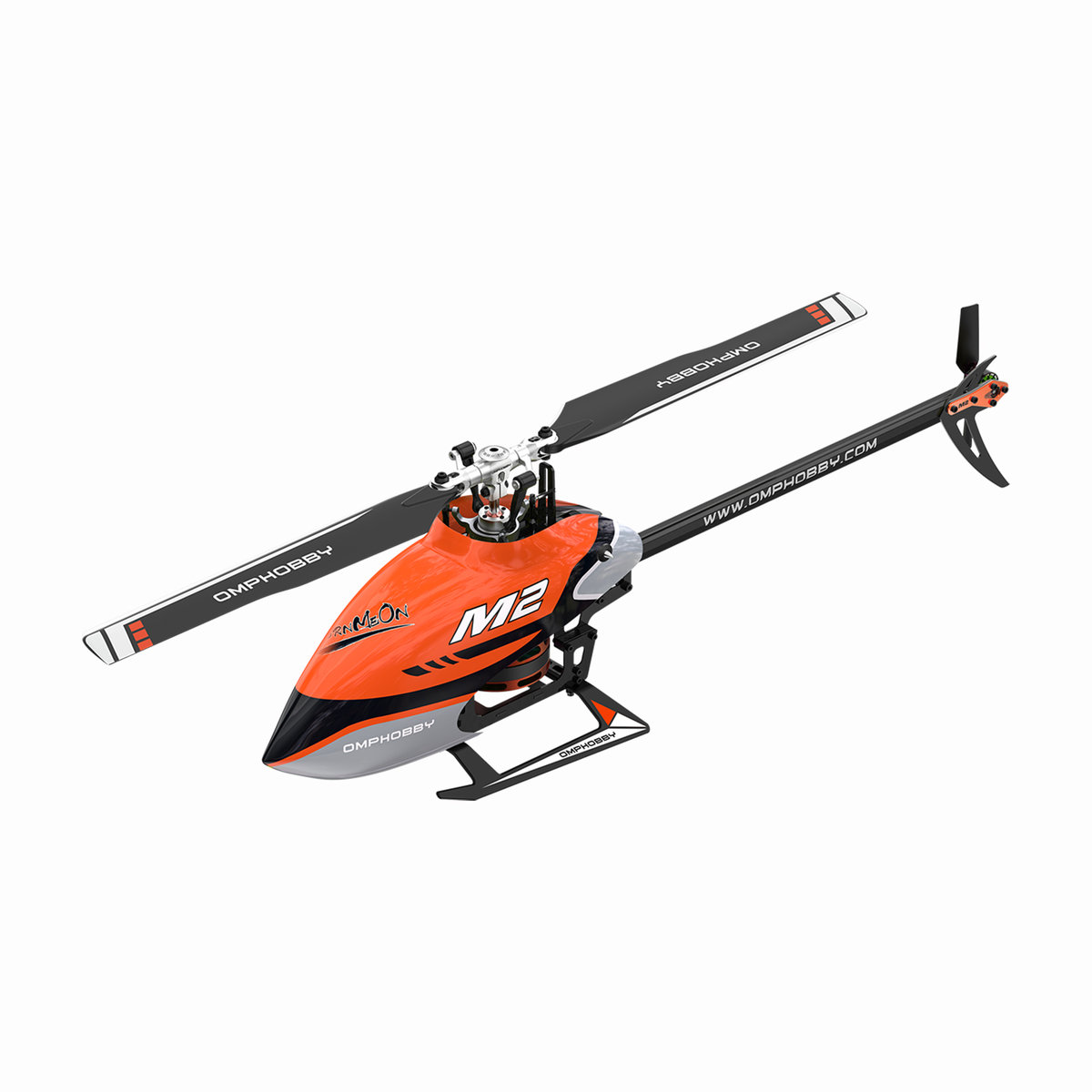 OMPHOBBY M2 V2 ラジコンヘリ 純正リポ2個他部品多数付 OMPHobby M2 V2 RC Helicopter BnF
