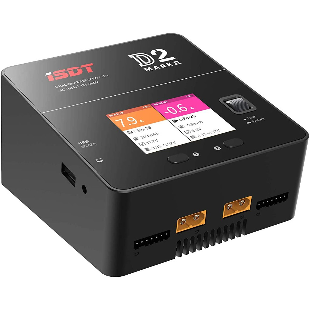 ISDT D2 Mark 2 LiPo battery charger 200W 24A AC Input - OriginHobbies