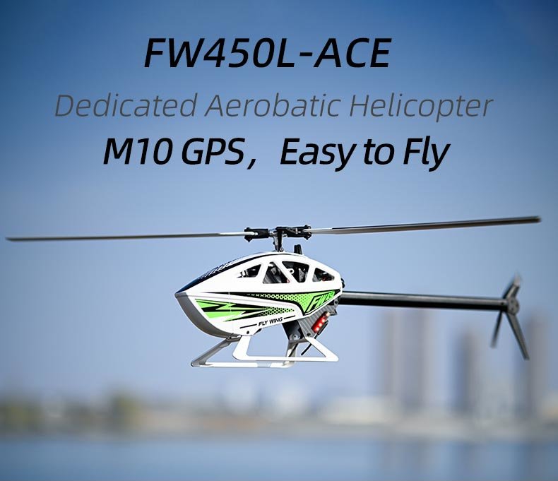 Flywing FW450L V3 ACE GPS Stabilized RC Helicopter 450L RTF Flywing FW450L V3 ACE GPS Stabilized RC Helicopter 450L RTF