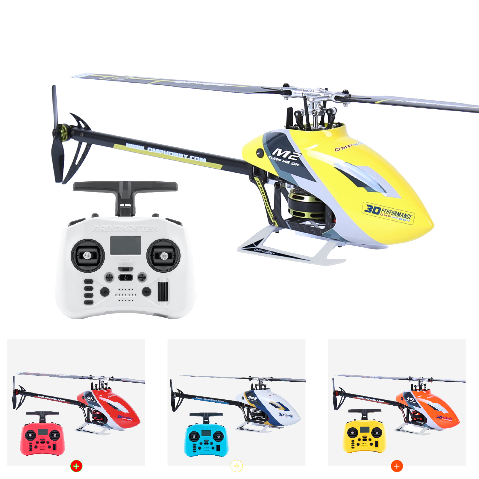 OMP M2 Evo MK2 RC Helicopter RTF Combo - OriginHobbies