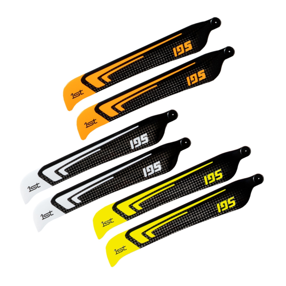 1st Carbon Fiber Main Blades CFK 195mm FBL - OriginHobbies