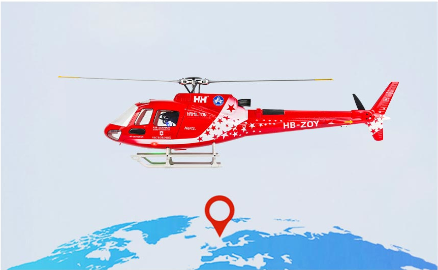 エアロペガサス3-70A レッドVer.&クラーケンリグルS3-70O Flywing AS350 Scale RC Helicopter ACE GPS drone 470L RTF