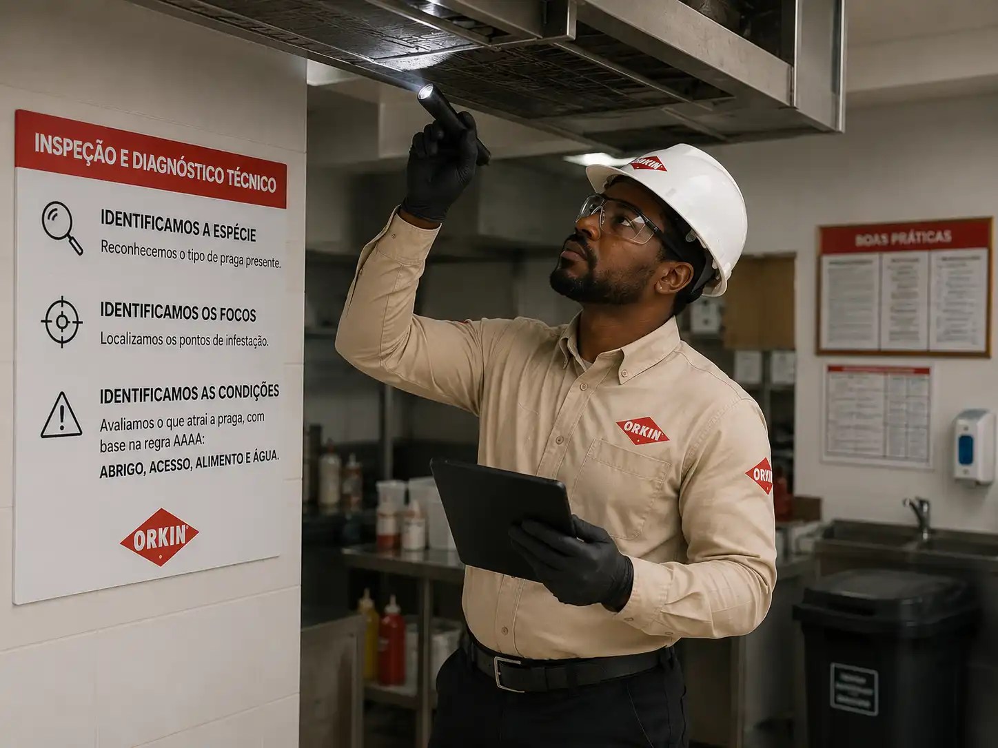 Inspeção e diagnóstico técnico de pragas pelo Método Orkin